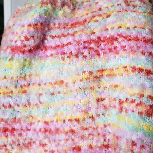 Anthropologie Multicolor Super Soft Fringe Ends Wrap/Scarf - Picture 2 of 5